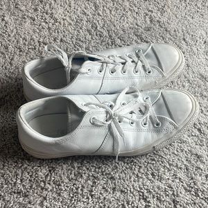 White Leather Converse